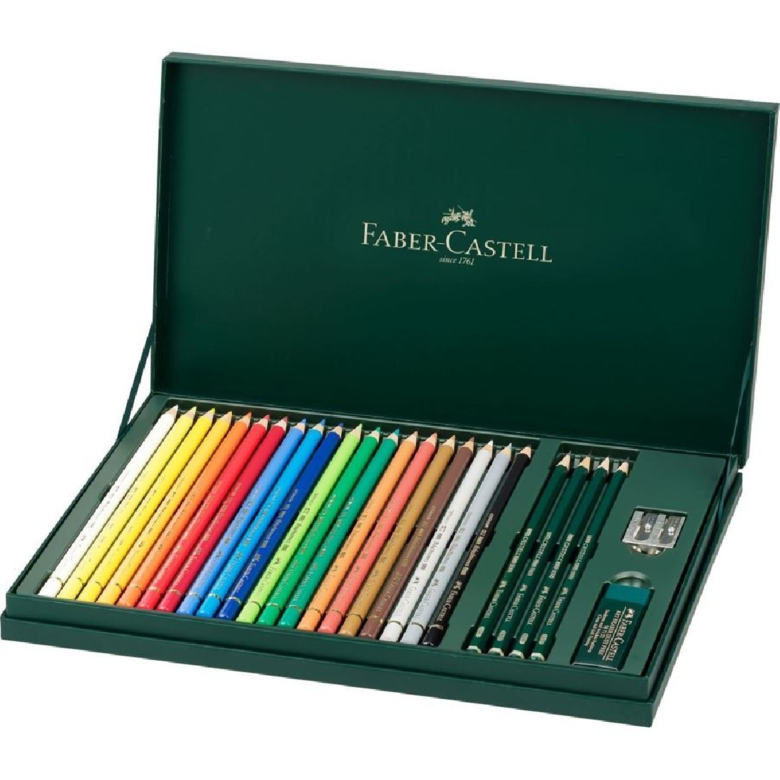 Faber Castell Polychromos Colour Pencil set of 24 plus 4 9000 pencils 210051