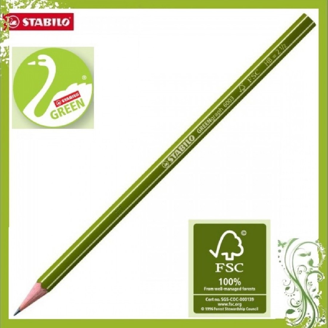 Μολύβι HB Greengraph  FSC 6003 Stabilo