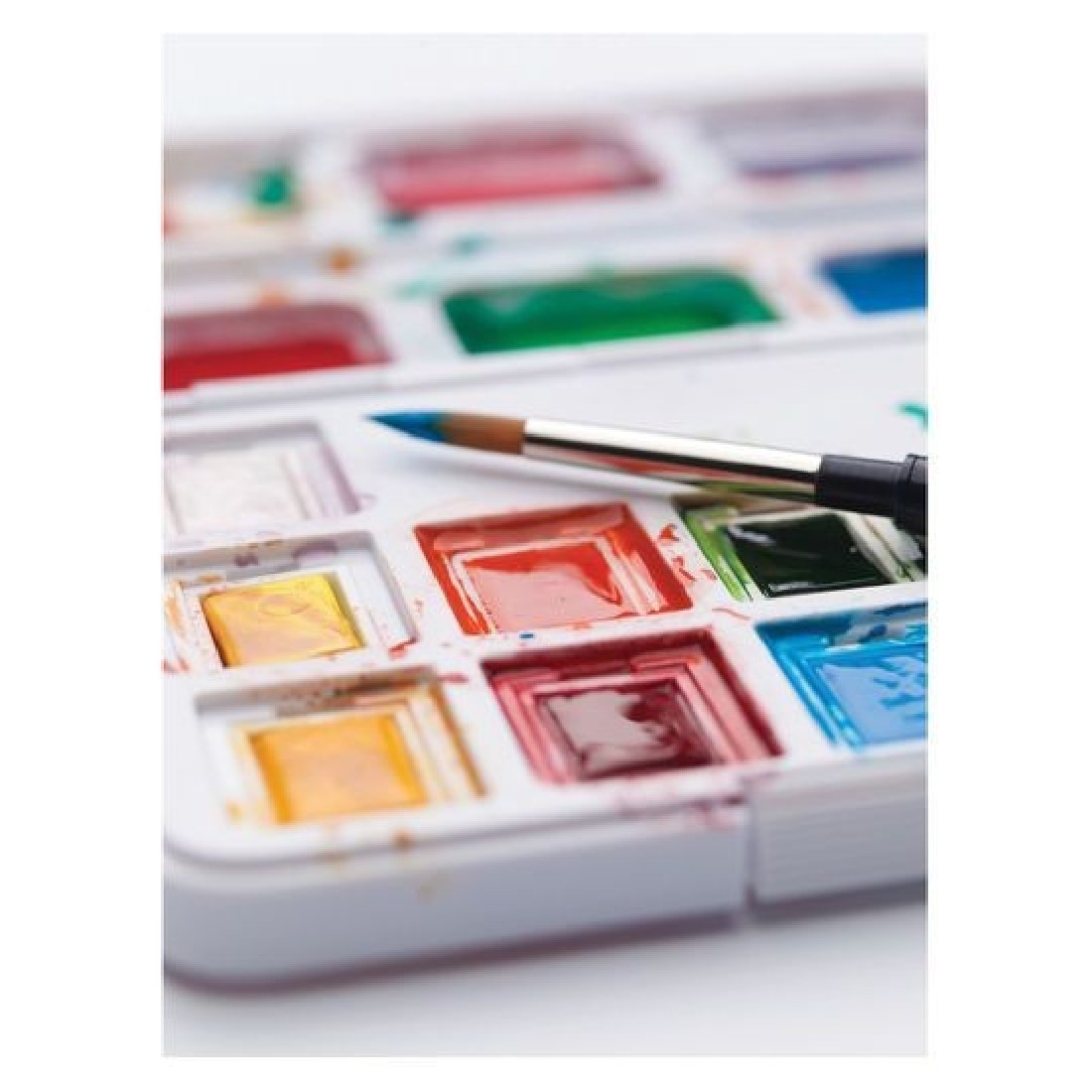 Talens  Water Colour Pocket Box Basic Colours with 12 Colours in Half Pans