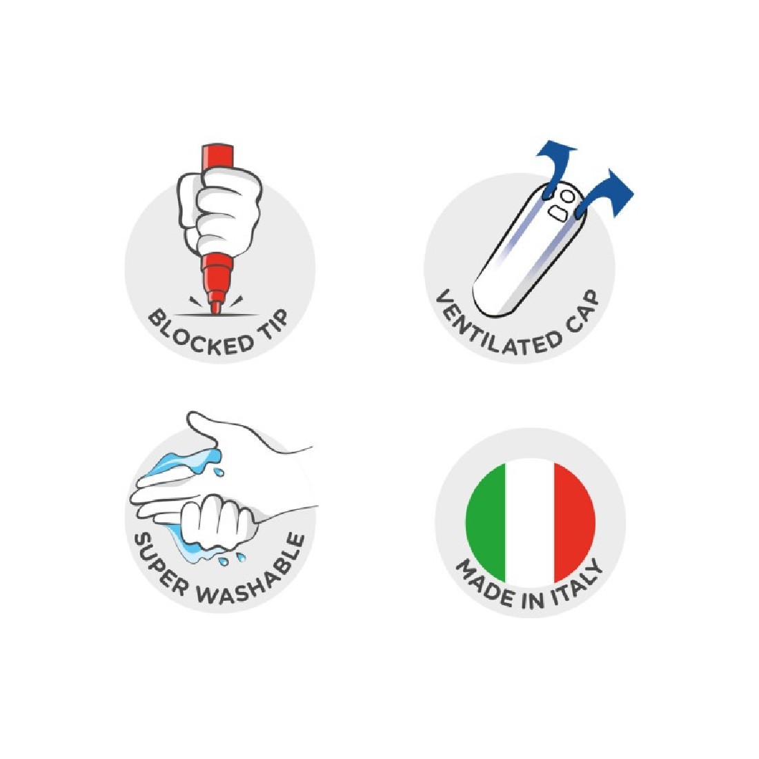 Carioca Μαρκαδόροι Superwashable Joy 24 τμχ 40615