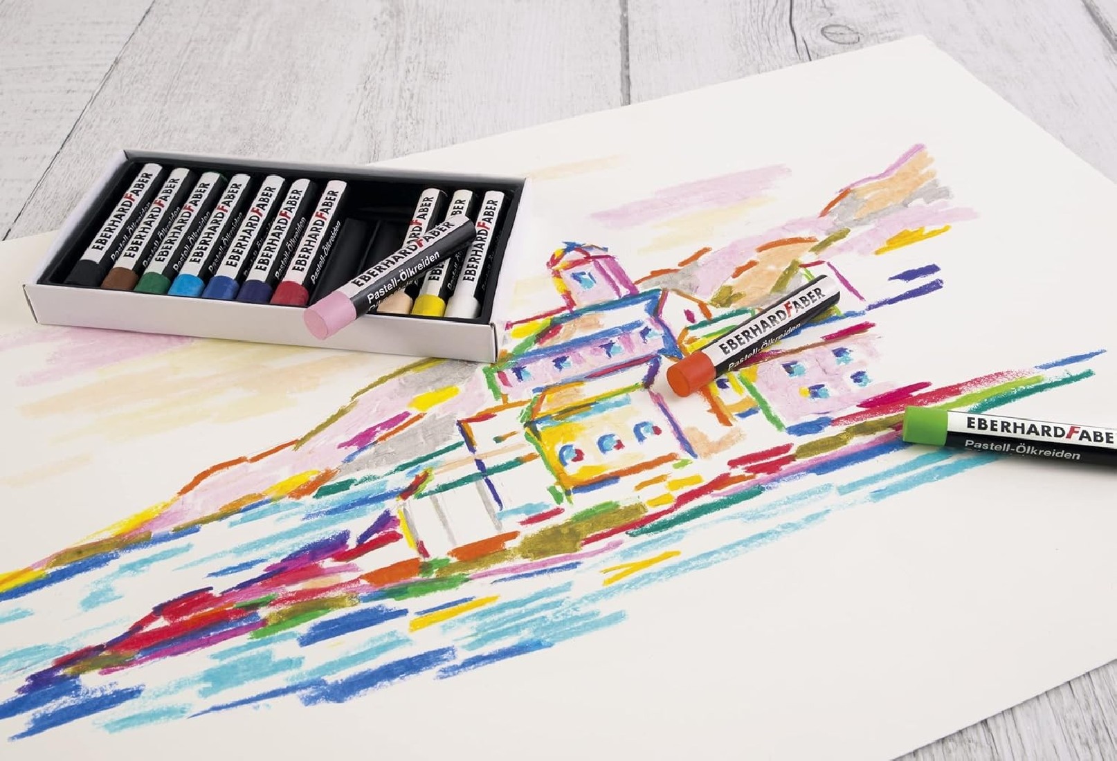 Σετ Λαδοπαστέλ 12 τεμαχίων 522012  Eberhard Faber