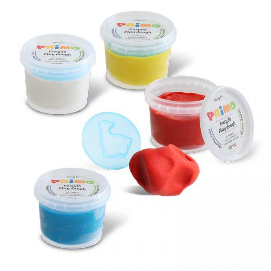 Πλαστοζυμαράκια 4 Χρωμάτων 100gr 2907ED4B Primo.