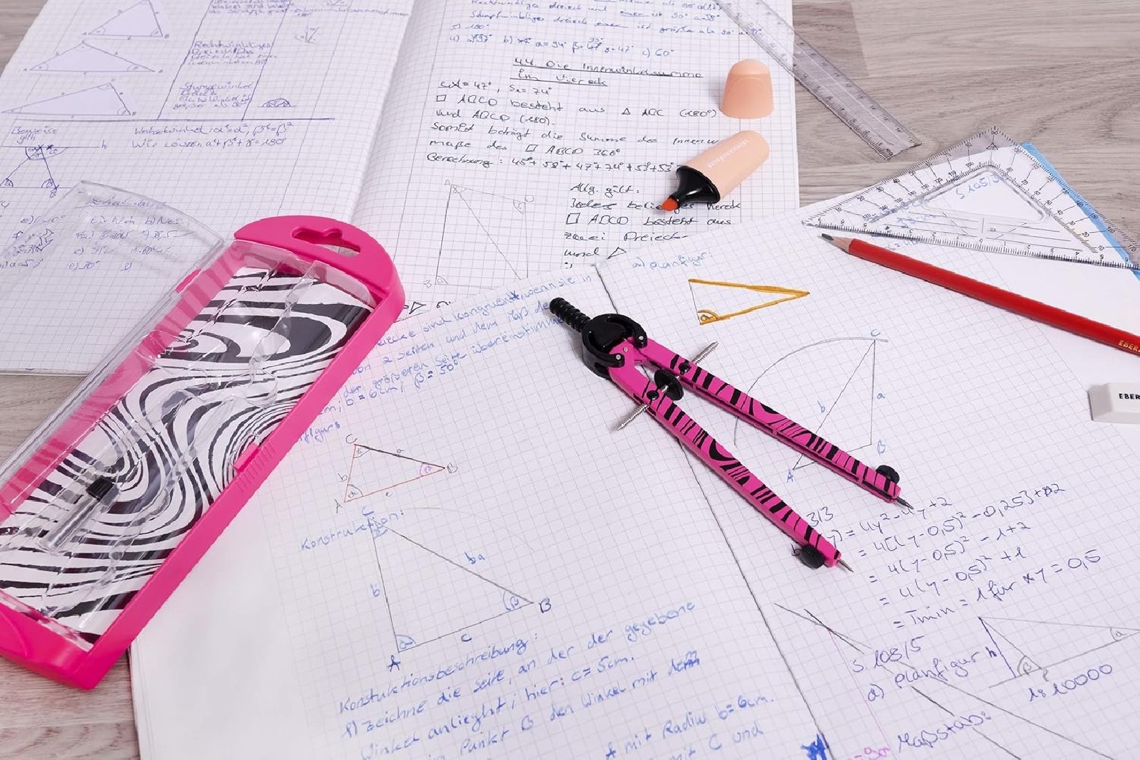 Διαβήτης με ροδέλα Ροζ 571701 Eberhard Faber