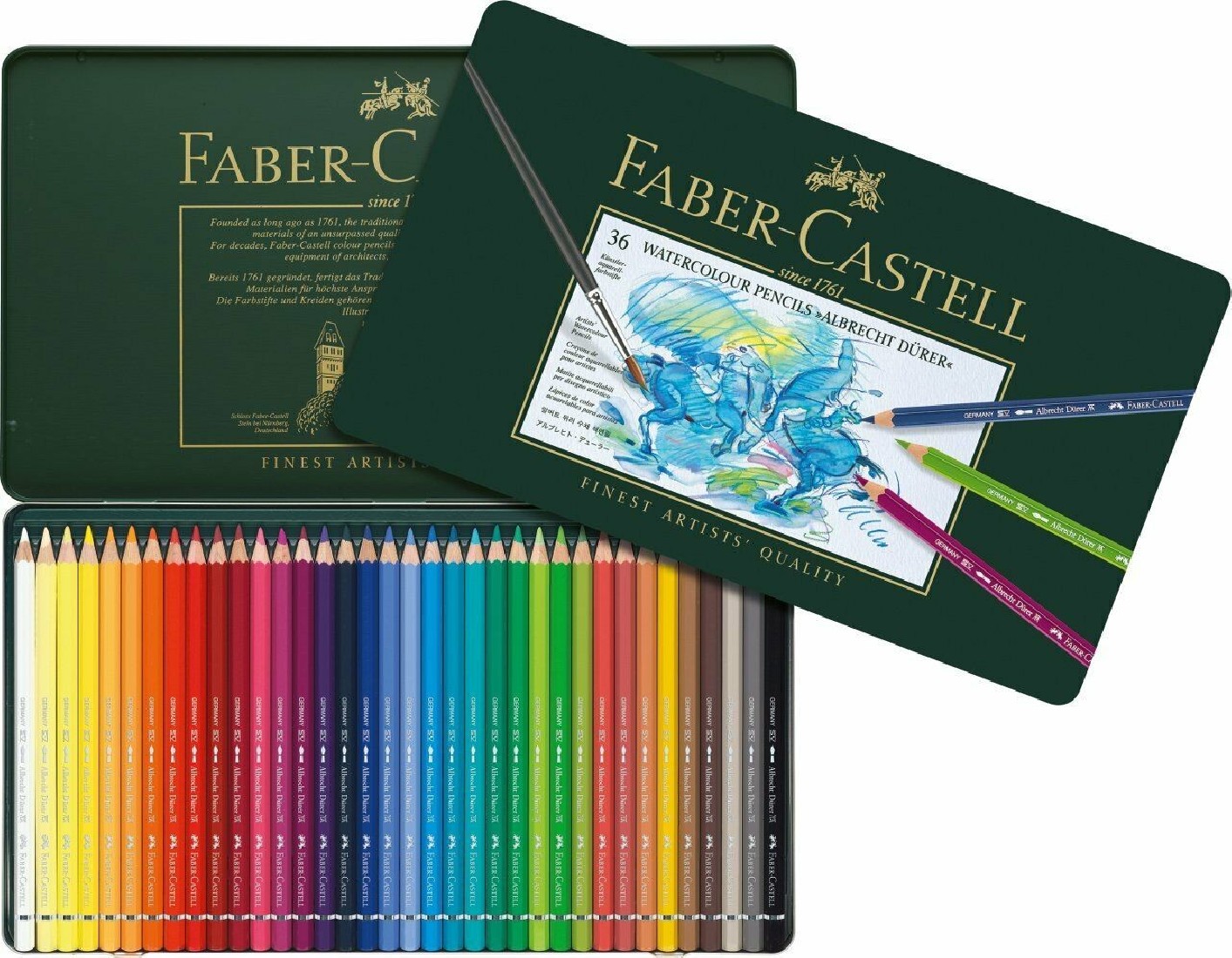 Faber Castell Albrecht Durer Artists Watercolour Pencils 36 Tin 117536