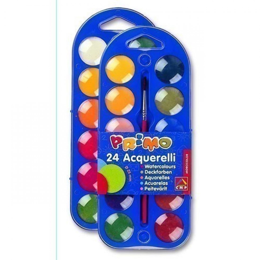 Νερομπογιές 24 τεμαχίων με δώρο πινέλο 111Α24Β Primo