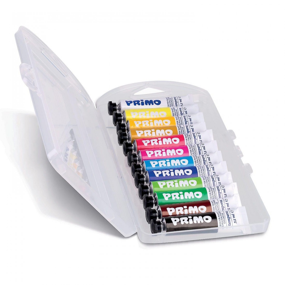 Τέμπερες σε μεταλλικό σωληνάριο 12 χρωμάτων 12ml 448Τ12ΑΕ Primo