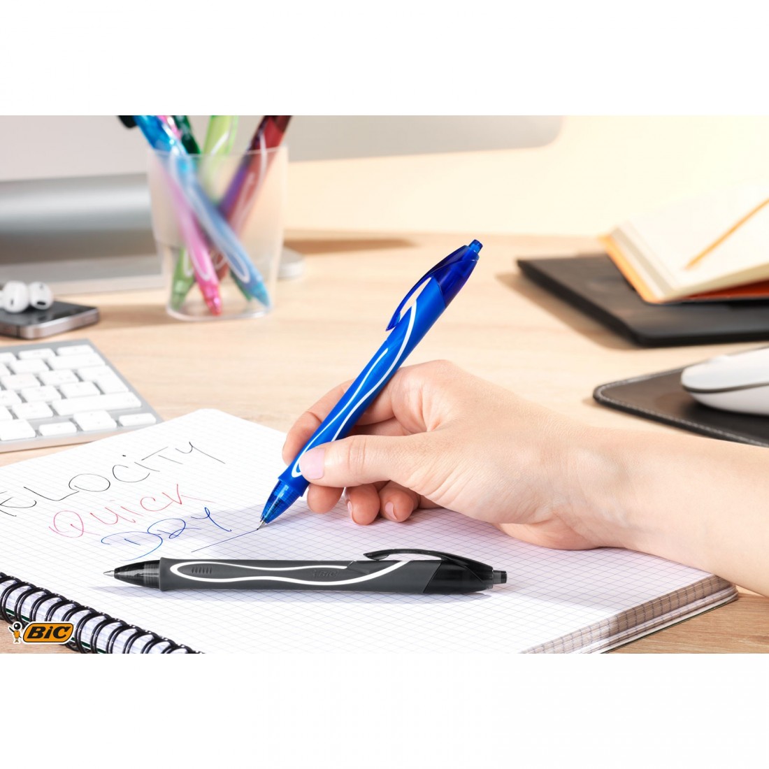 Στυλό Gelo Quick Dry Mαύρο 0,7mm BIC