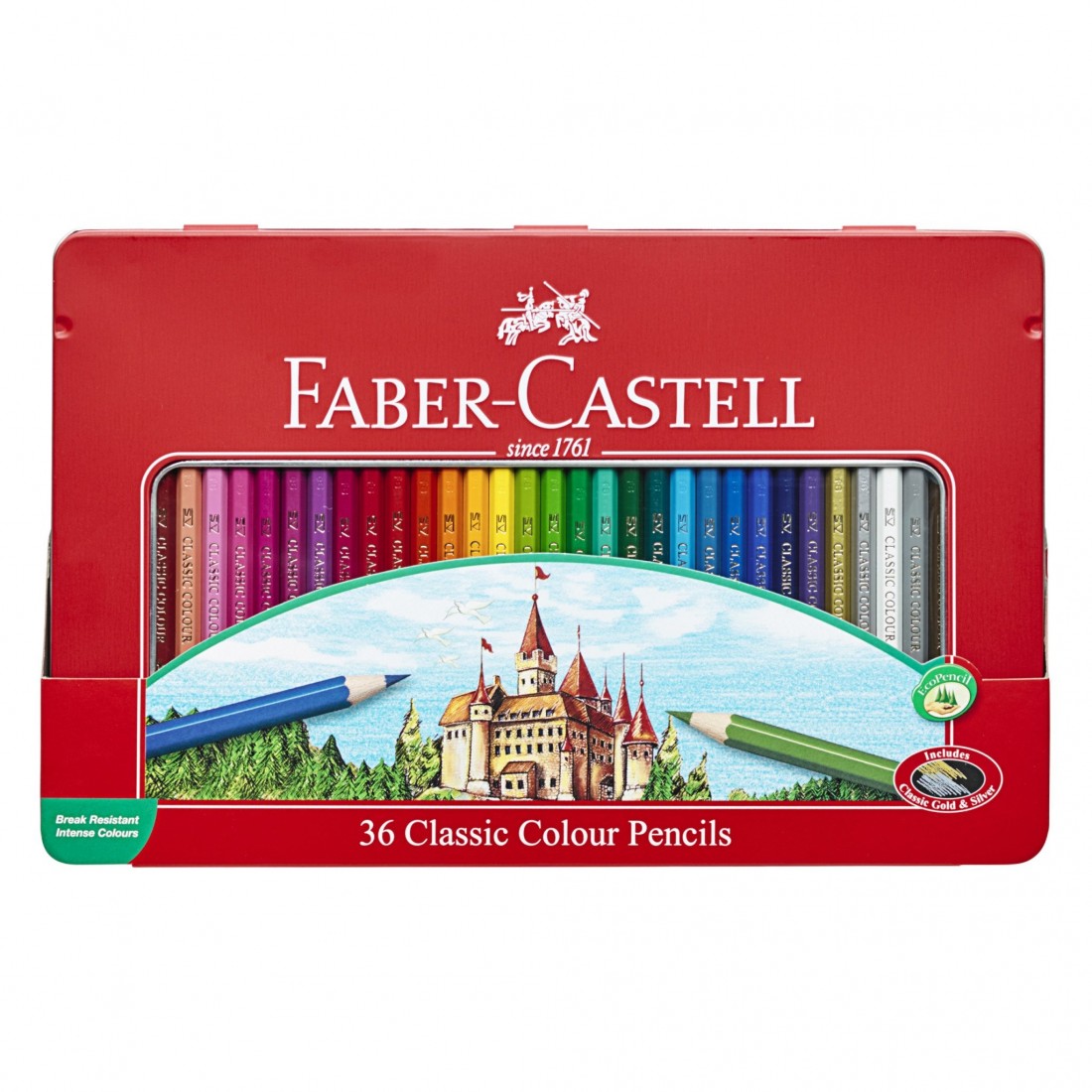 Faber Castell  Classic Colour pencils  115886, tin of 36