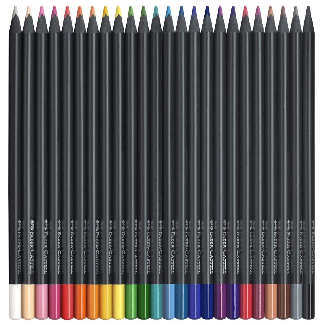 Faber Castell Black Edition colour pencils, cardboard box of 24 116424