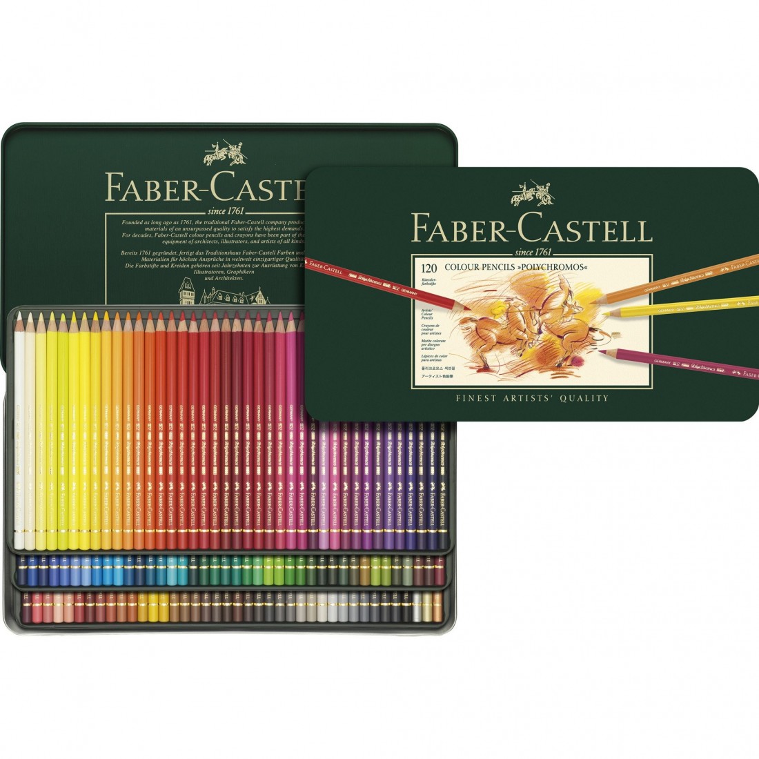 Faber Castell Set of 120 colour pencils Polychromos 110011