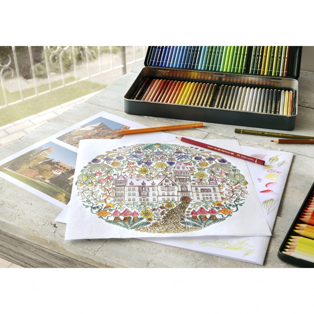 Faber Castell Set of 120 colour pencils Polychromos 110011