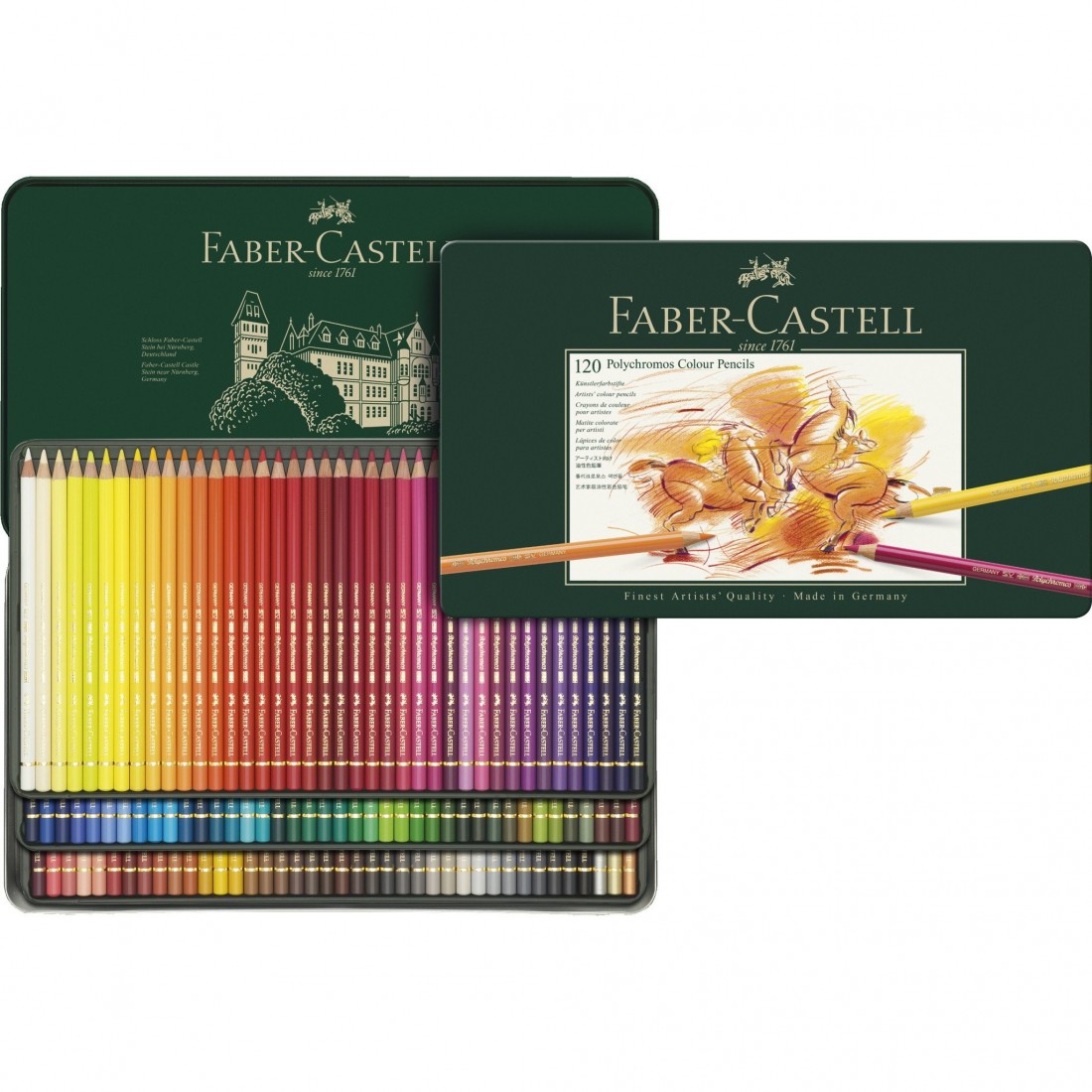 Faber Castell Set of 120 colour pencils Polychromos 110011