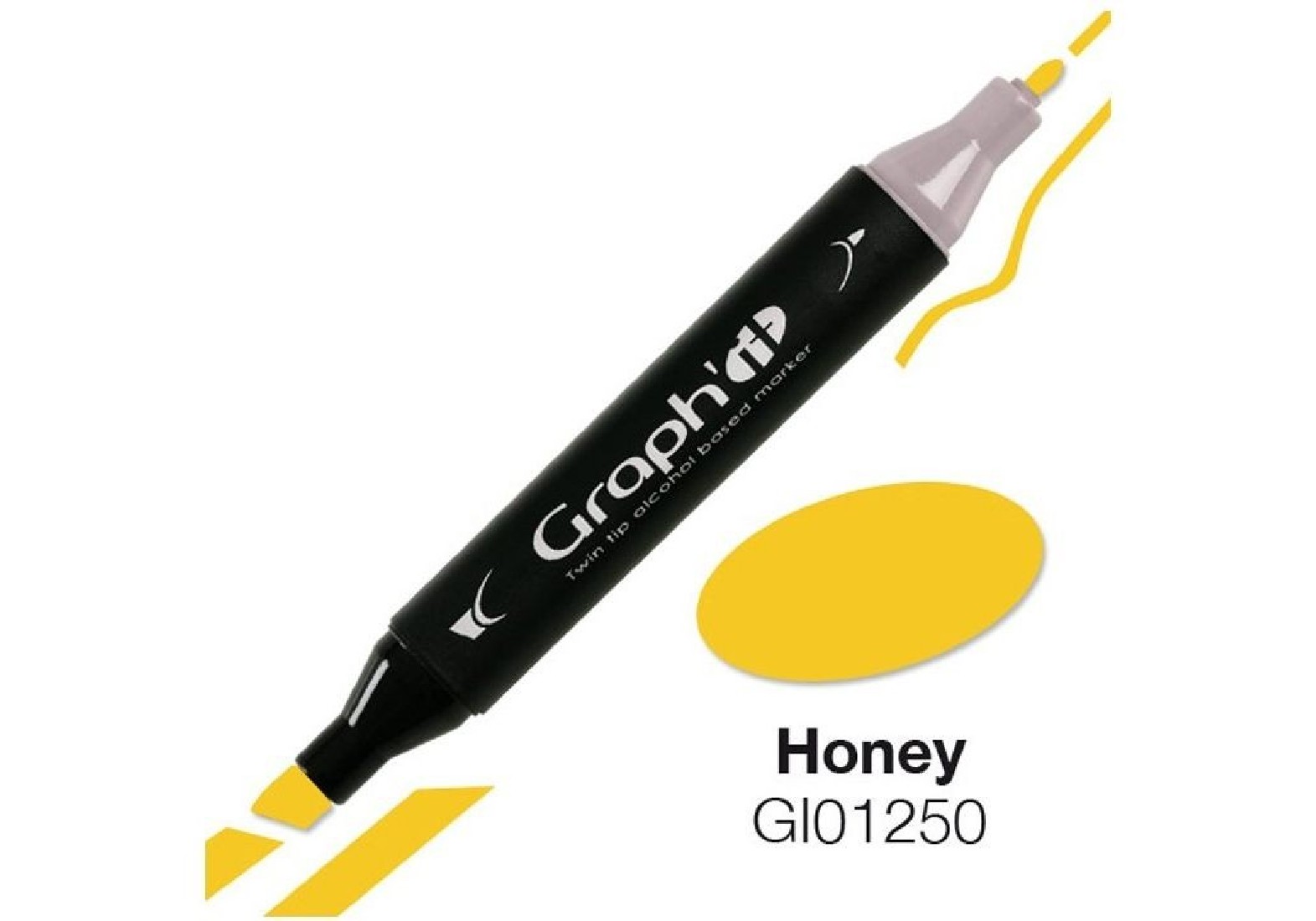 Μαρκαδόροι Οινοπνεύματος με Διπλή Μύτη Hair GI00372 Graph it