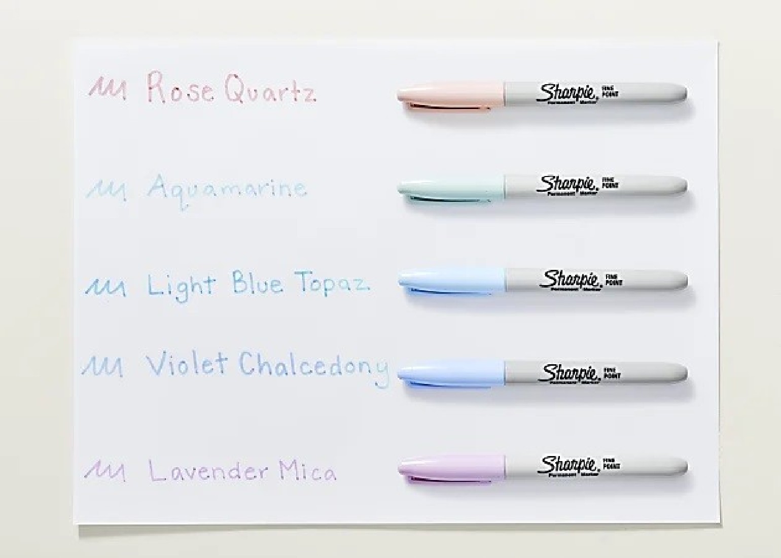 Permanent marker Sharpie Fine Blister Mystic Gems 5 colours
