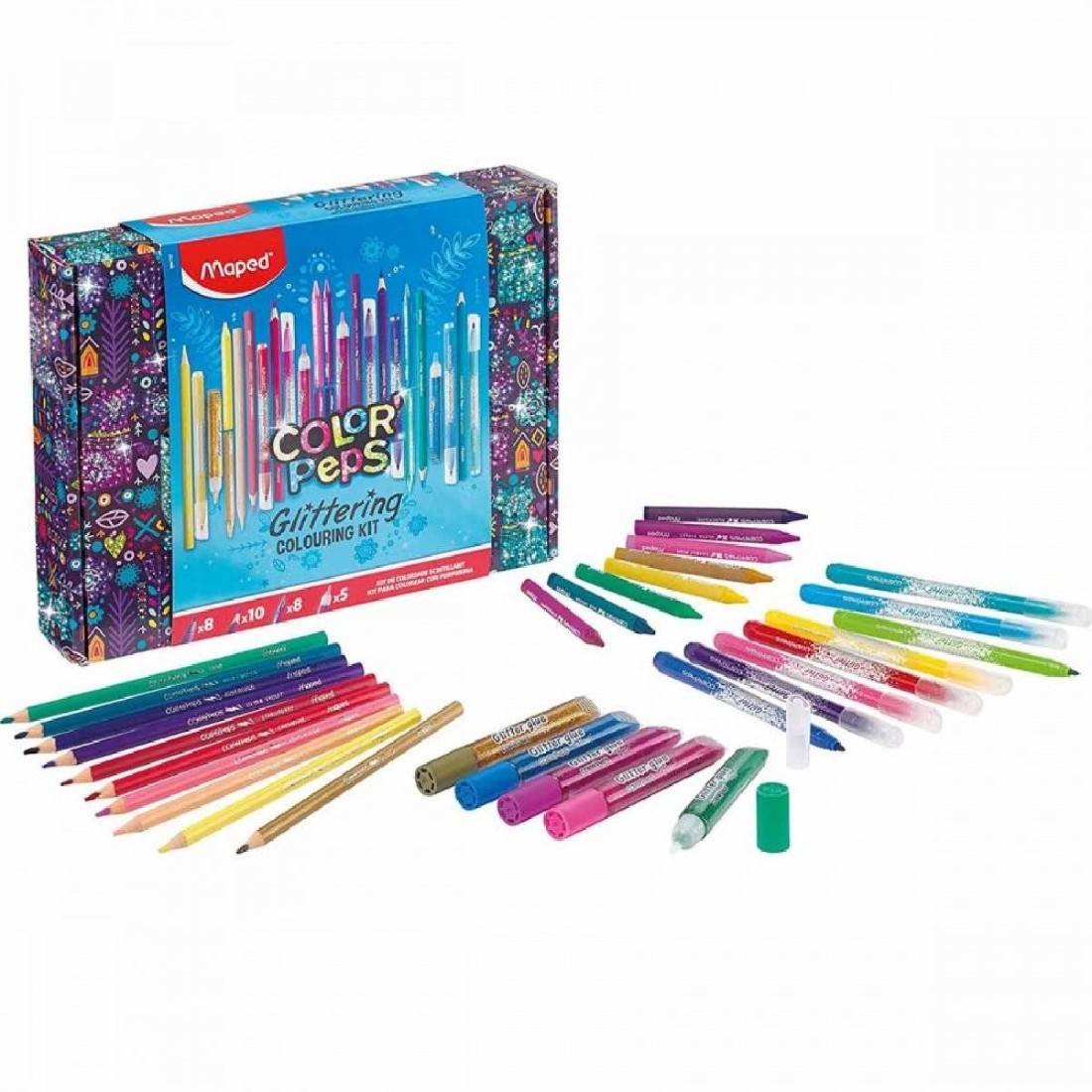 Σετ ζωγραφικής 31 τεμαχίων Color peps Glittering 984722 Maped