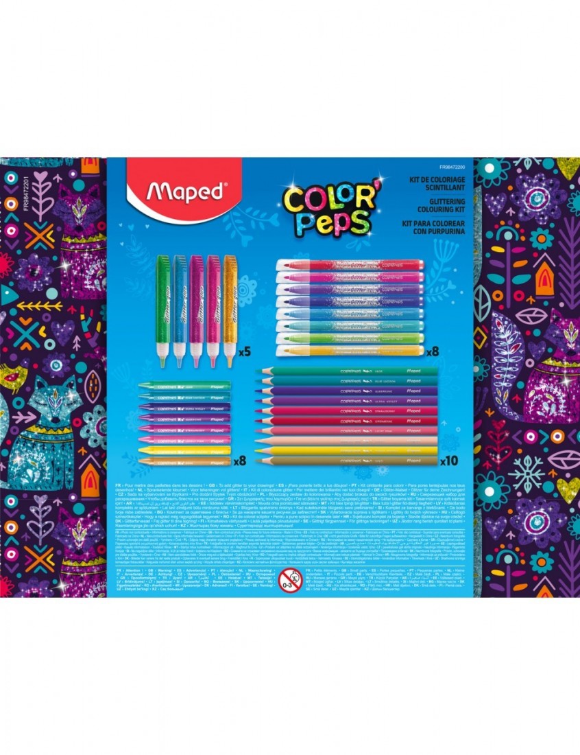 Σετ ζωγραφικής 31 τεμαχίων Color peps Glittering 984722 Maped