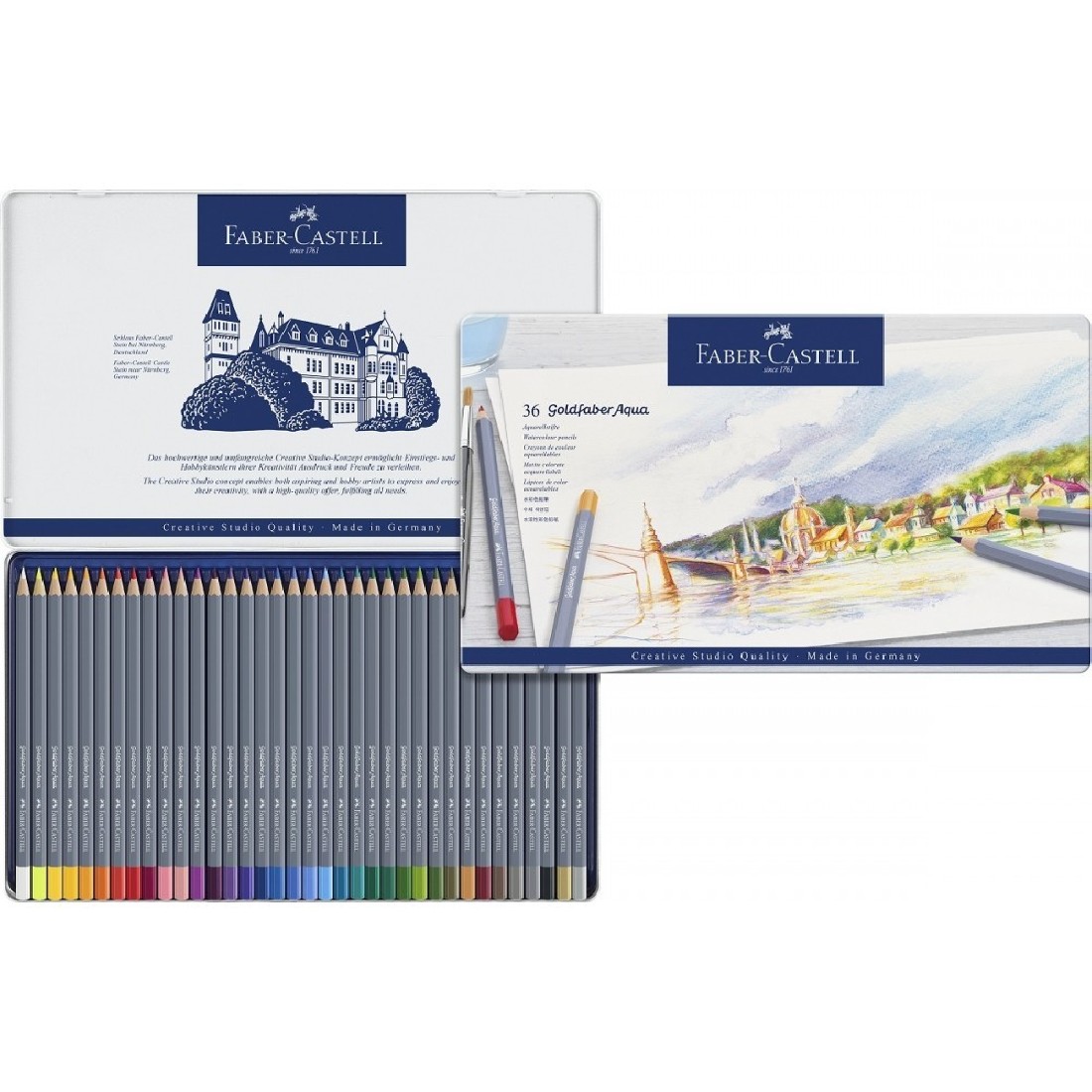 Faber Castell Watercolour Pencils Aqua Goldfaber set 36pcs 114636