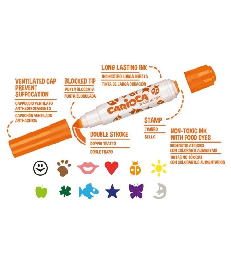 Μαρκαδόροι ζωγραφικής Stamparello 12 τεμαχίων 42240 Carioca