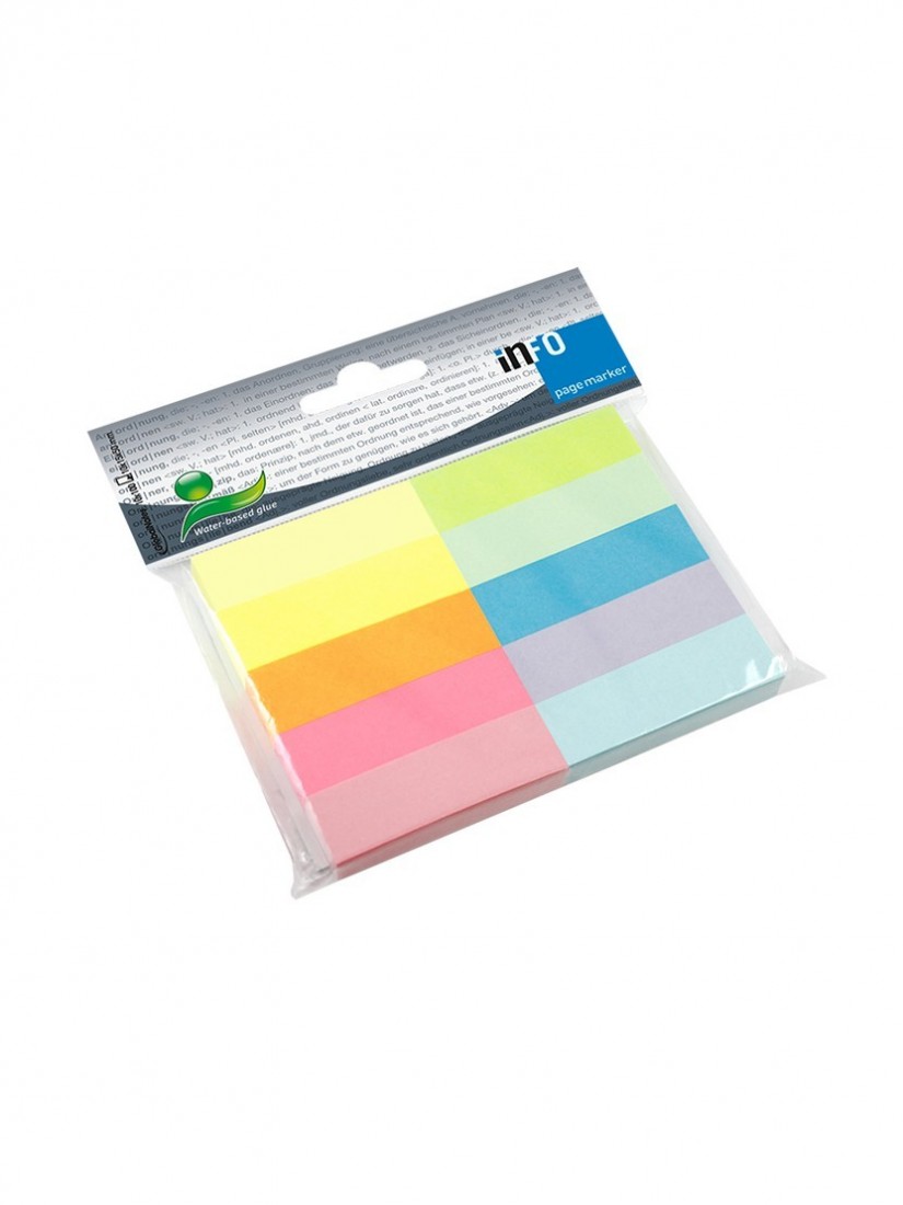 Σελιδοδείκτες παστέλ 10x15  5679-88PK-10  Info Notes