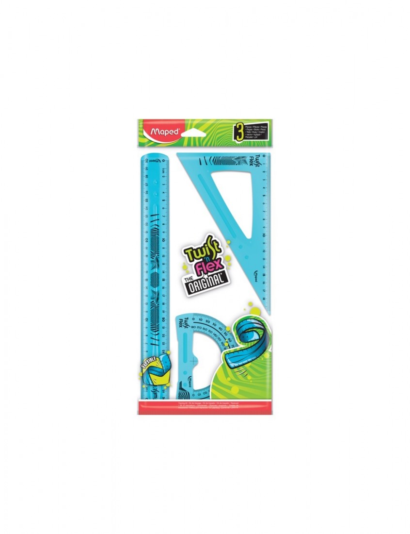 Γεωμετρικό σετ οργάνων Twistn flex, 30 εκατοστών, 3 τεμαχίων 895055 Maped