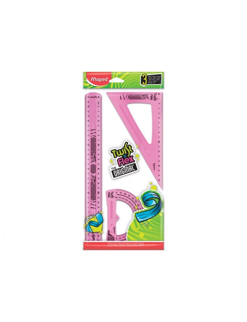 Γεωμετρικό σετ οργάνων Twistn flex, 30 εκατοστών, 3 τεμαχίων 895055 Maped