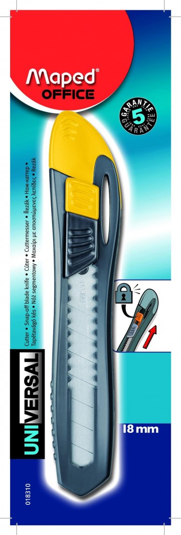 Κοπίδι Universal 18mm blister 018310 Maped