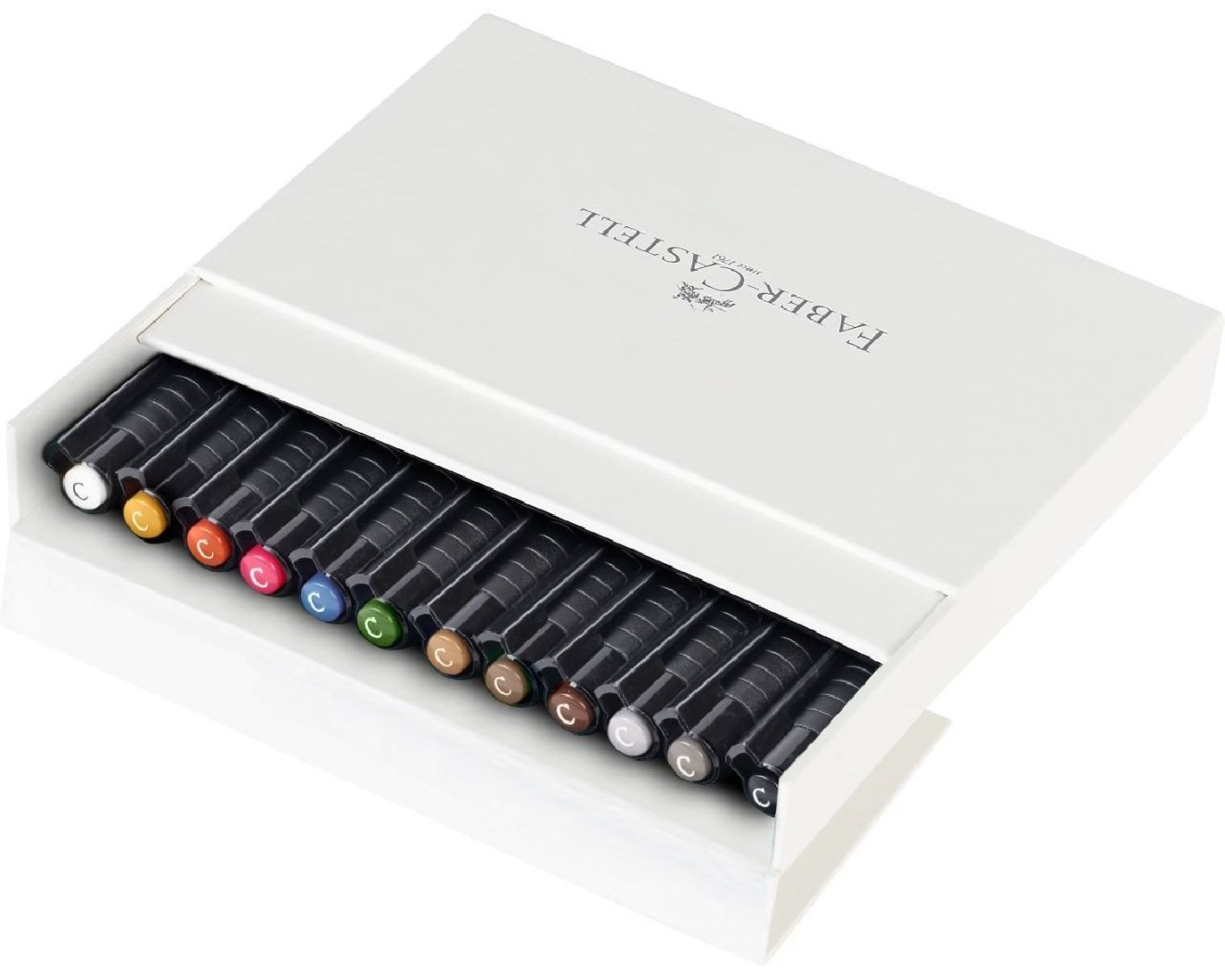 Faber Castell Pitt Artist Pen india ink pen Calligraphy 167512 studio box of 12