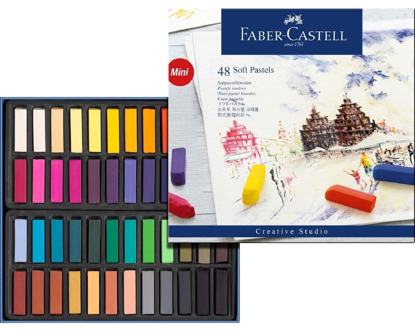 Faber Castell Soft Pastels set of 48 Mini Creative Studio128248