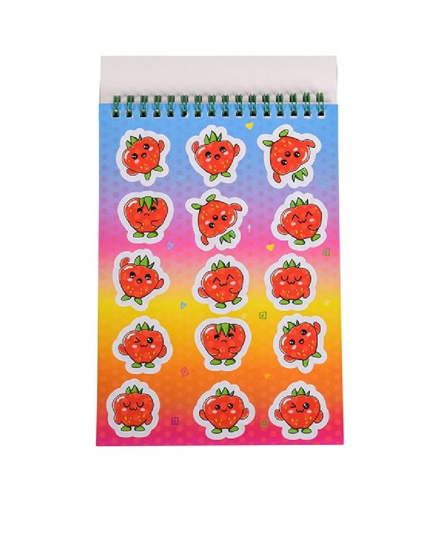 Μπλοκ ζωγραφικής αρωματικό με αυτοκόλλητα A5 FS60374 Fruity Squad