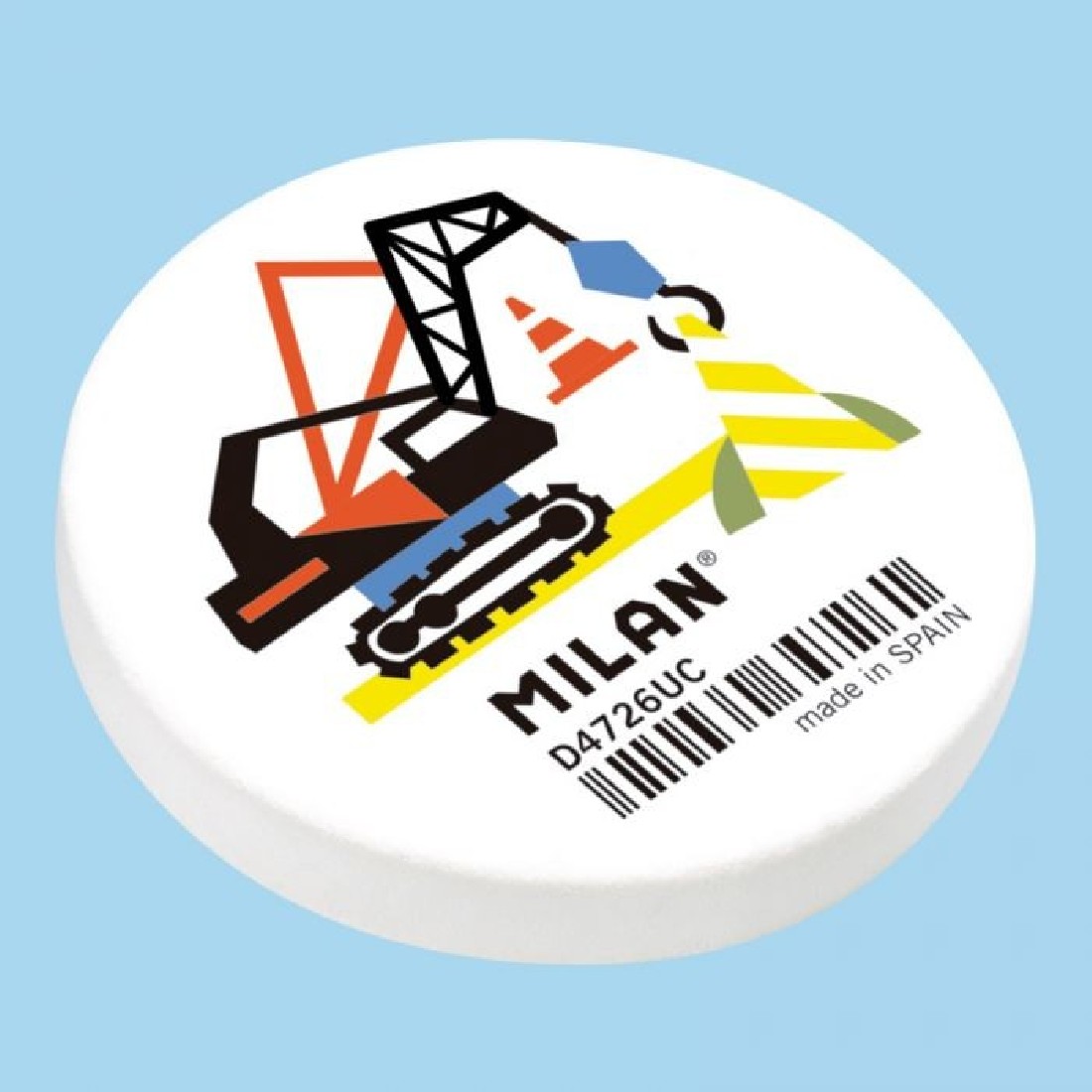 Γόμα λευκή στρογγυλή  D4726 Milan