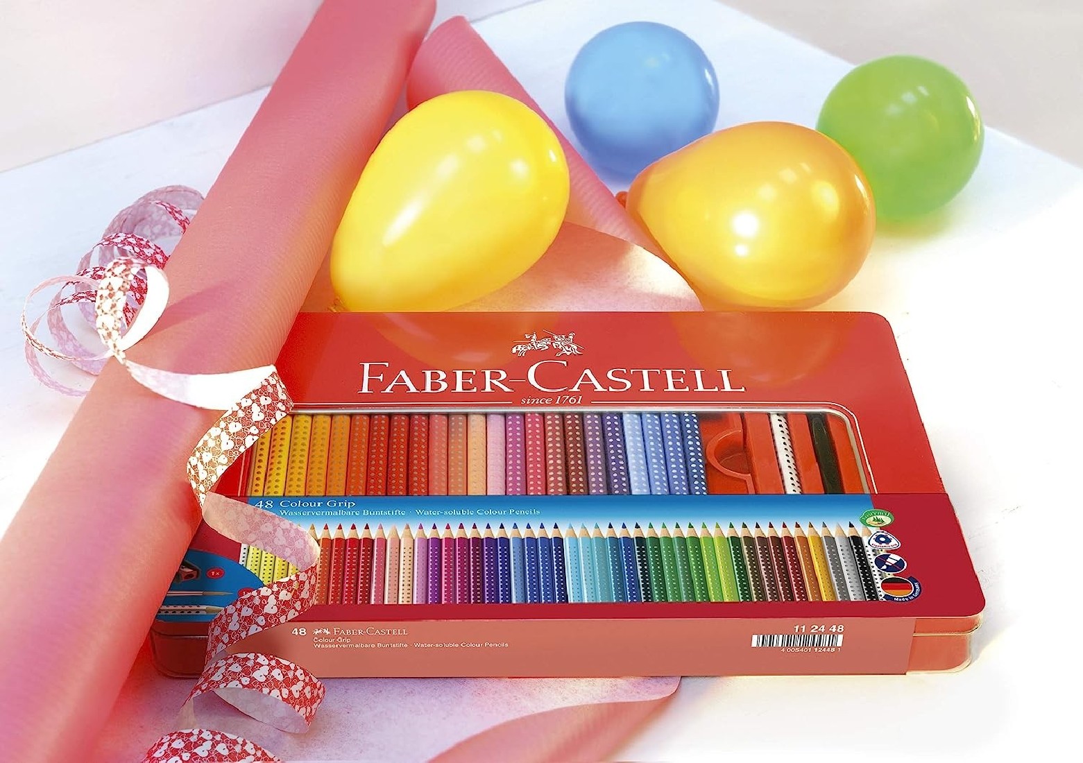 Faber Castell Grip Colour Pencils Tin of 48 112448