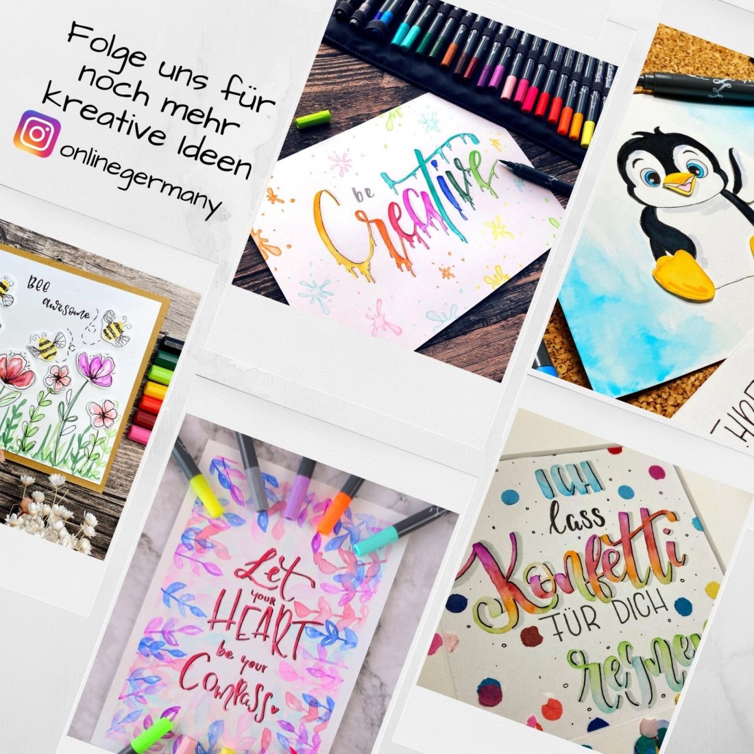 Calligraphy brush pens 24 pcs 81463 roll pouch OnLine