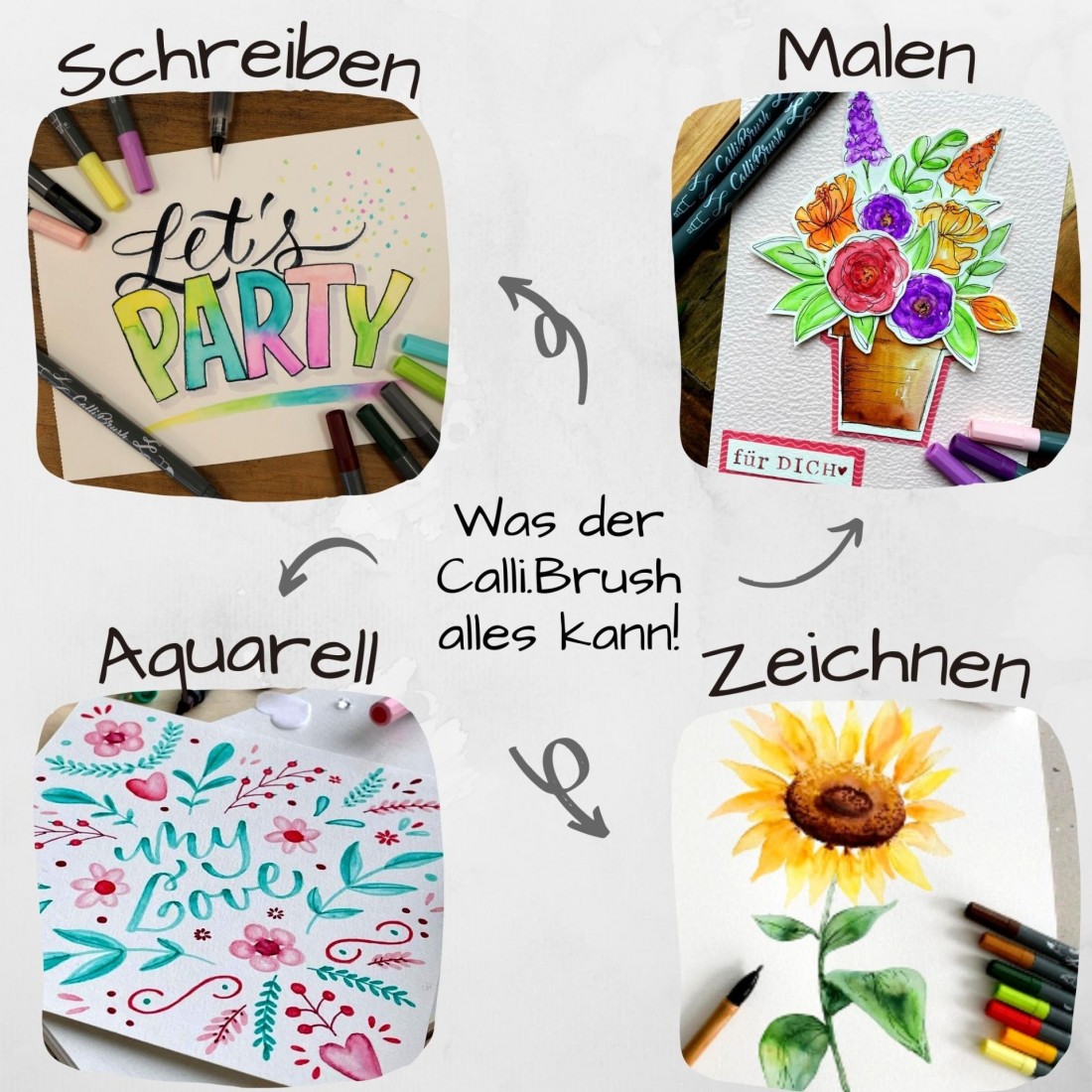 Calligraphy brush pens 24 pcs 81463 roll pouch OnLine