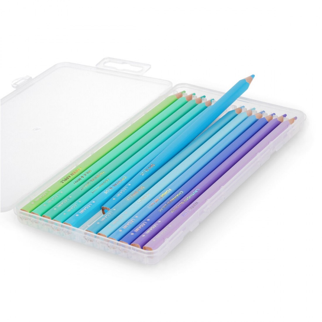 Set of 12 Colouring Pencils - Live Colourfully Cyan Legami