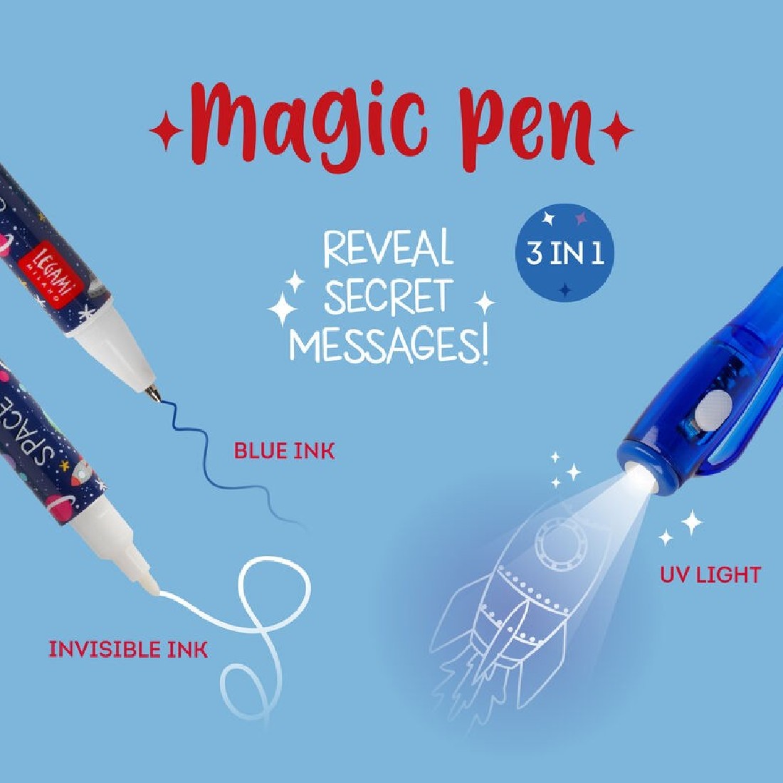 Invisible Ink Magic Pen  Space  Legami