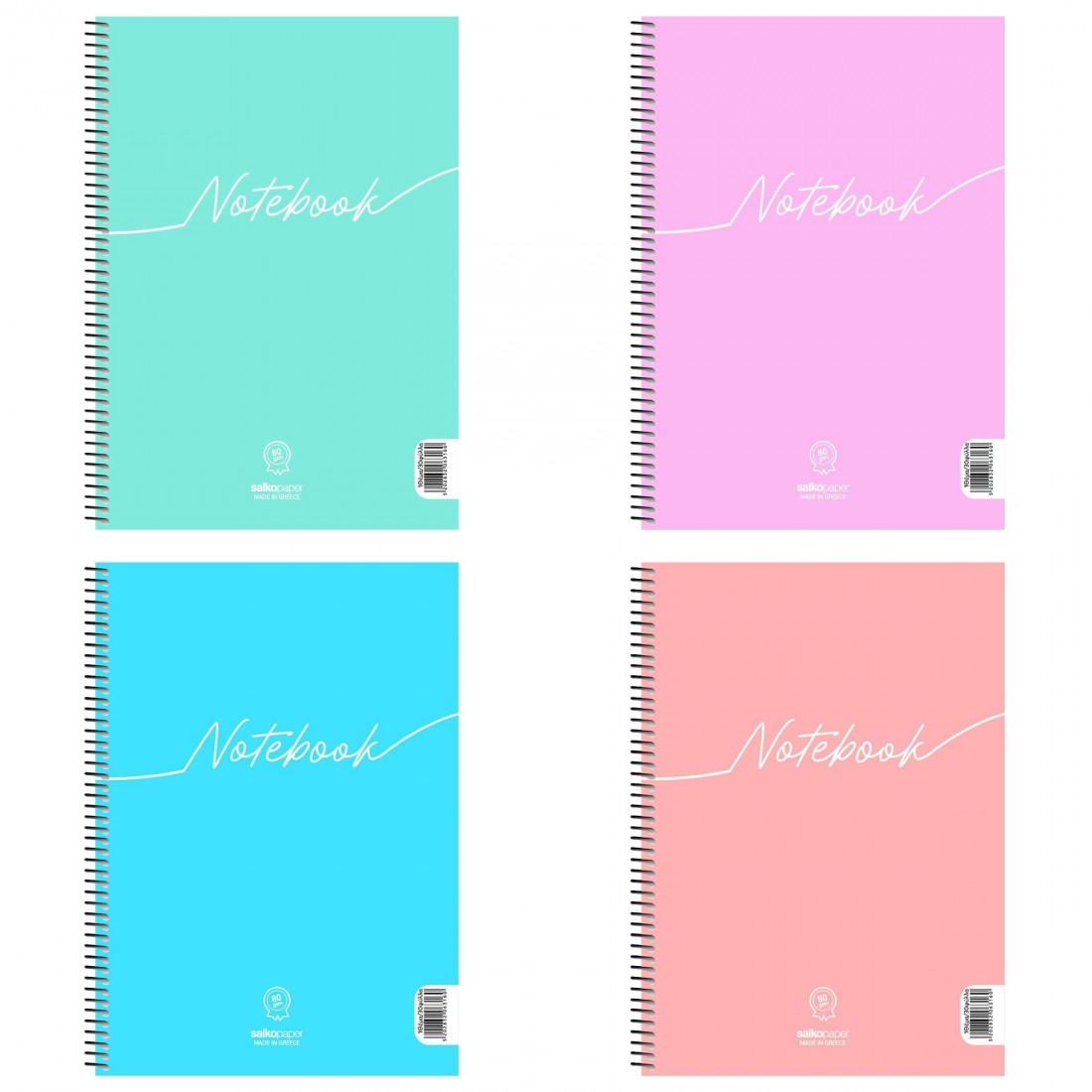 Τετράδιο σπιράλ  notebook 17X25 1 θέματος Salko