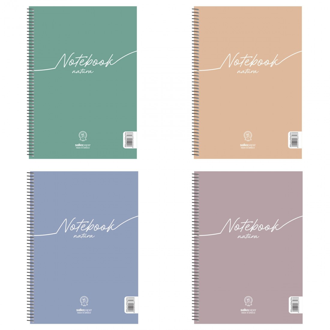 Τετράδιο σπιράλ  21Χ29 2θεμ  notebook natura Salko