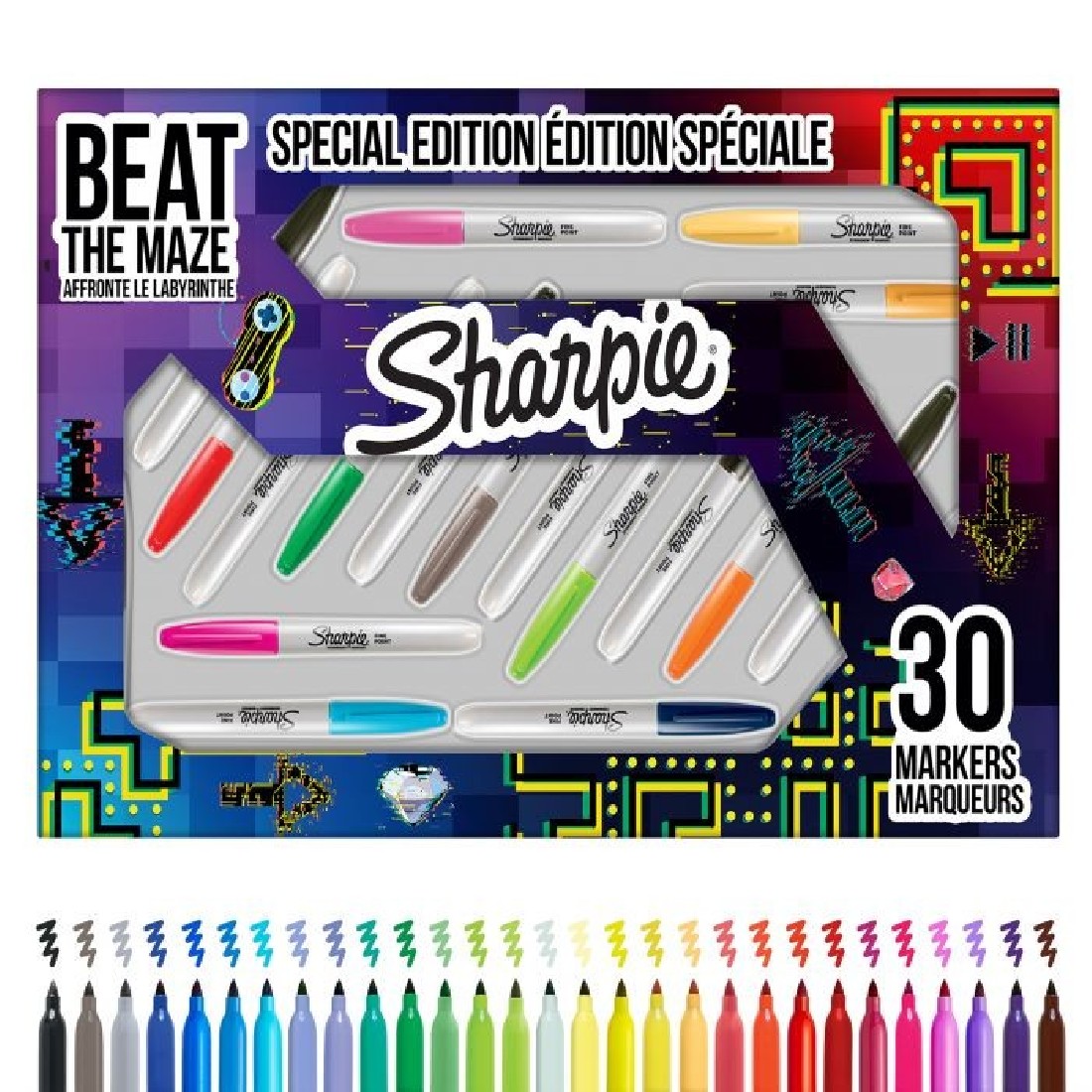 Σετ 30 τμχ. Μαρκαδόροι Fine 2180836 Sharpie