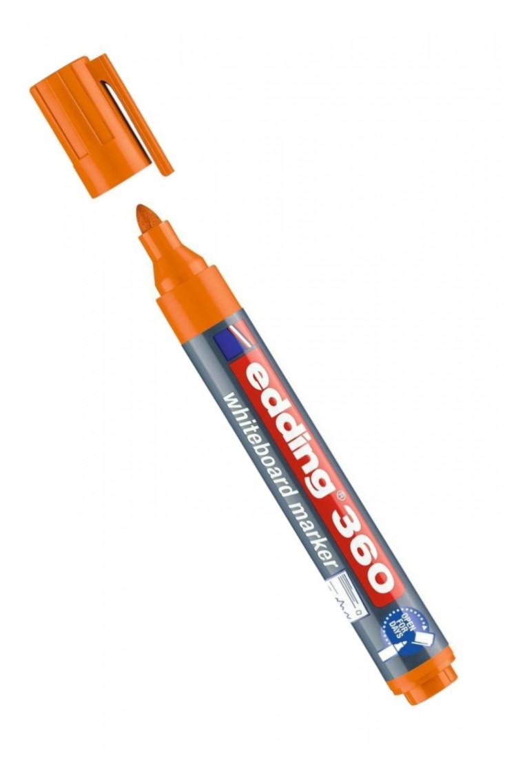 Μαρκαδόρος Λευκού Πίνακα 1.5-3mm. 360/6 Orange Edding