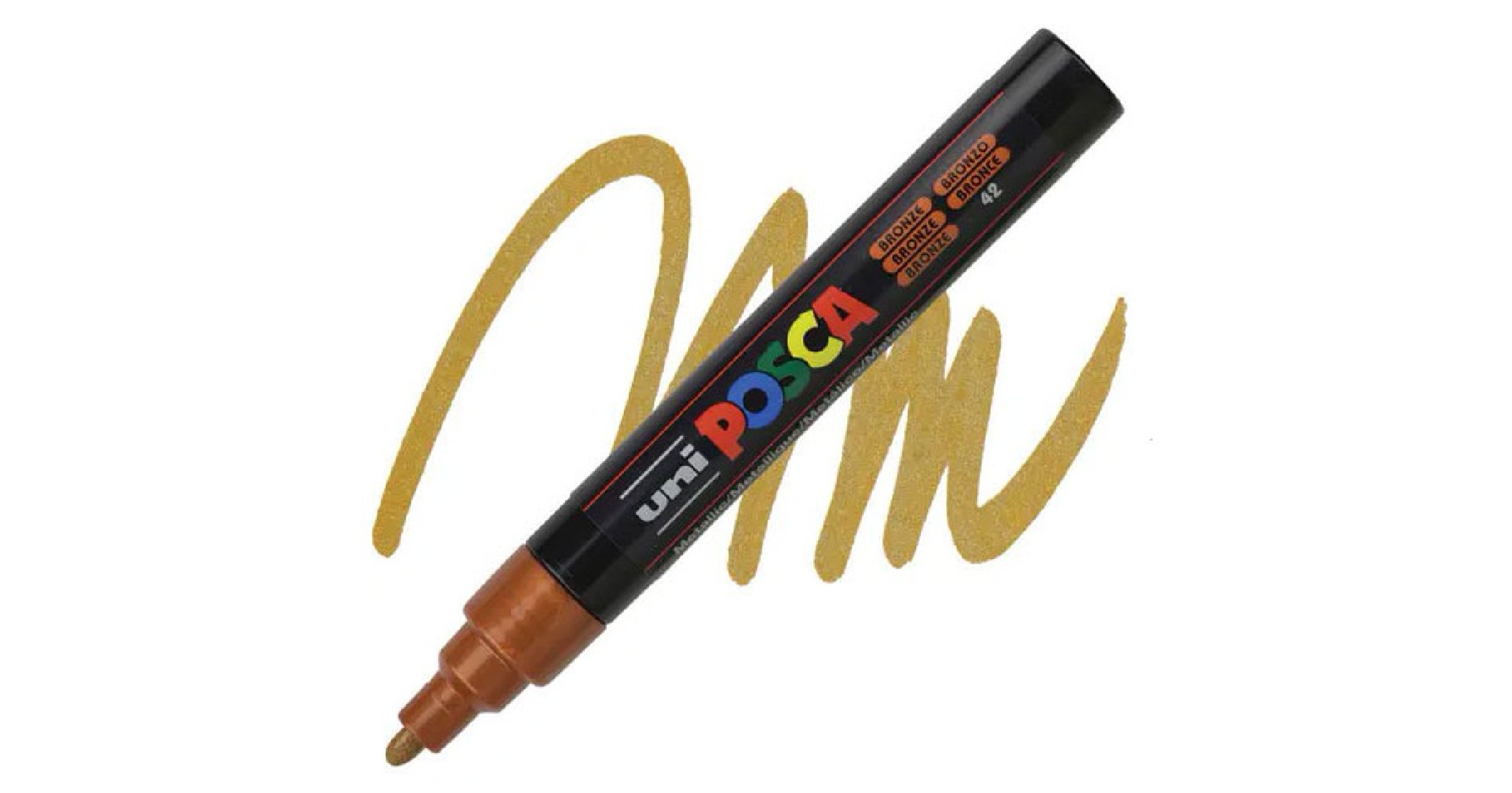 Μαρκαδόρος Posca PC-5M Metallic Bronze Uni-Ball