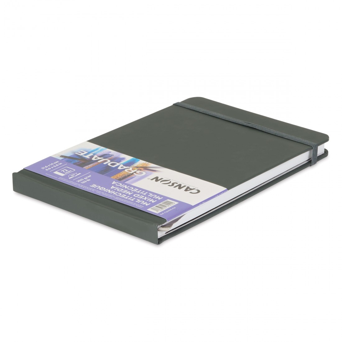 Graduate Mixed Media Book - White, 14χ21 200gr 72 Sheets Canson,