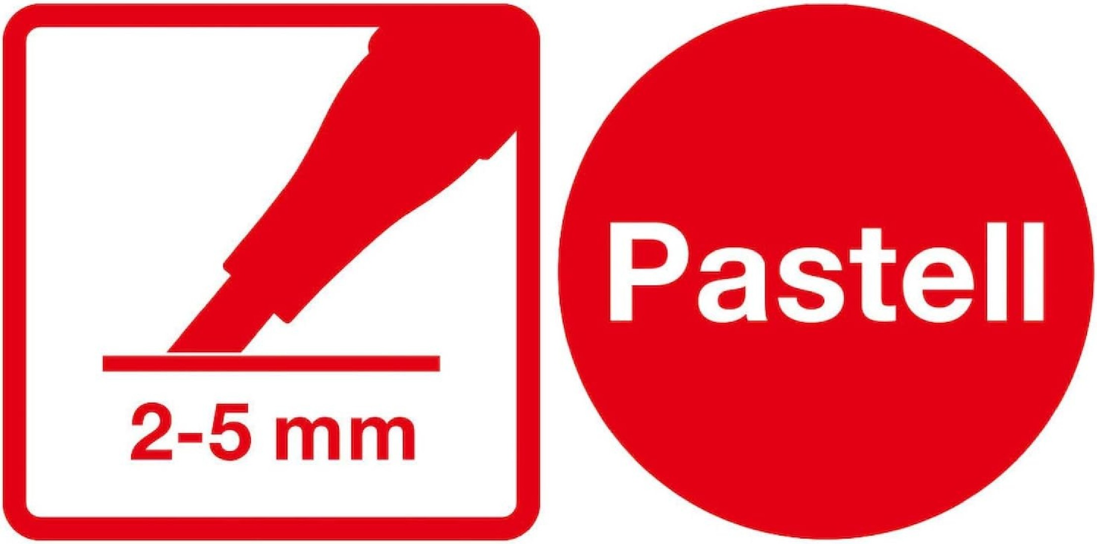 Highlighters 6 τεμαχίων, σε παστέλ χρώματα, 551403, Eberhard Faber