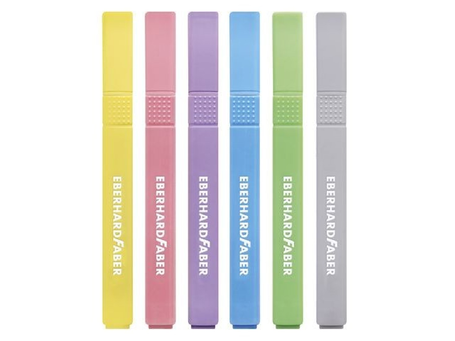 Μαρκαδόροι υπογράμμισης  pastel 6 τεμαχίων, τετράγωνοι, 551506 Eberhard Faber
