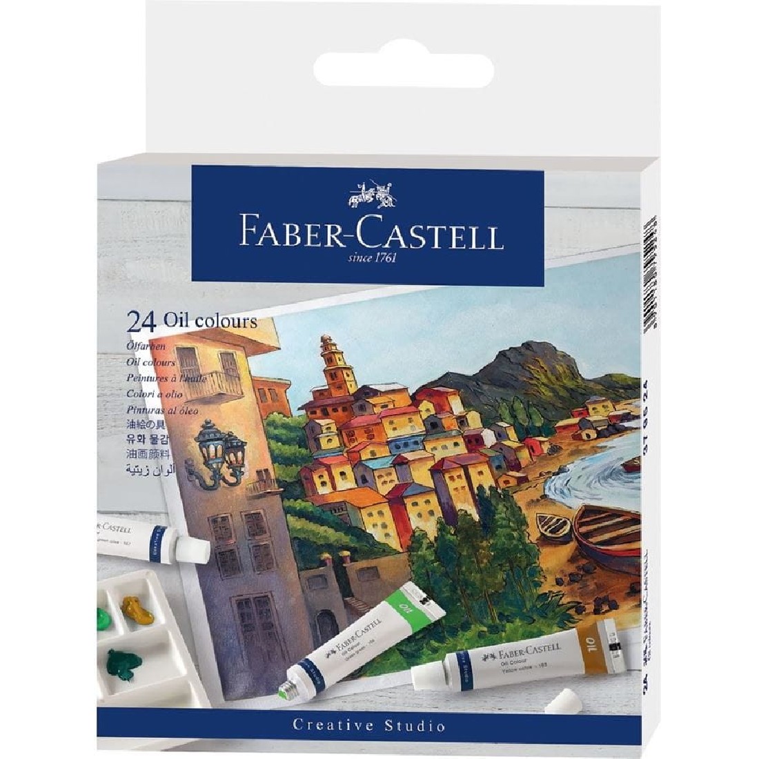 Faber Castell Oil colours cardboard wallet of 24, 24 x 9 ml tubes, 379524