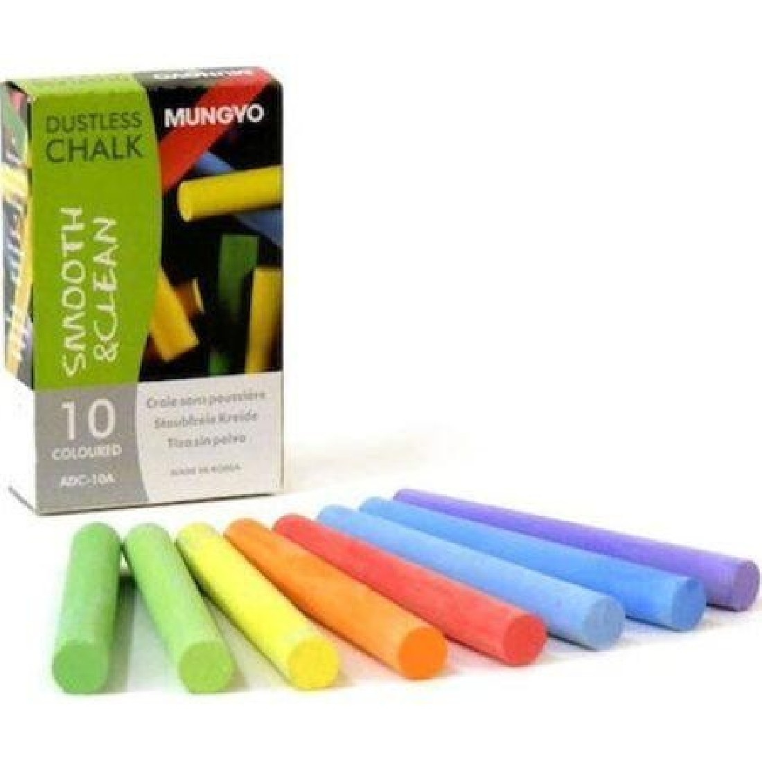 Κιμωλίες Χρωματιστές κουτί 10 τεμαχίων ADC-10A Mungyo