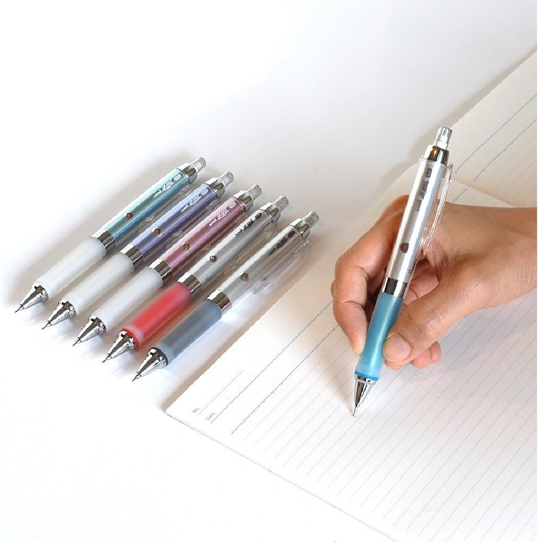 Uni Mitsubishi Pencil Alpha Gel M5858GG1P.33 Kurutoga Mechanical Pencil, 0.5, Blue