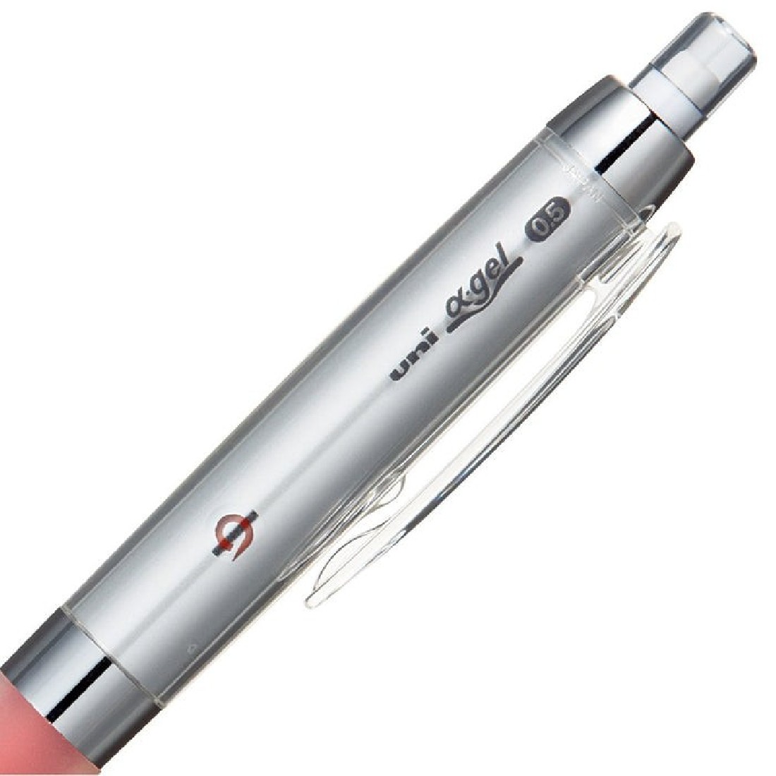 Uni Mitsubishi Pencil Alpha Gel M5858GG1P.15 Kurutoga Mechanical Pencil, 0.5, red