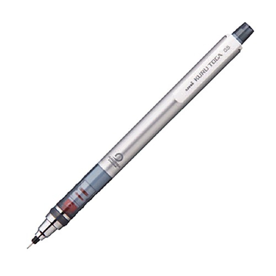 Uni Mitsubishi Mechanical pencil Kurutoga Standard  Pipe Slide Model  Silver 0,5 mm, M5-450 1P .26