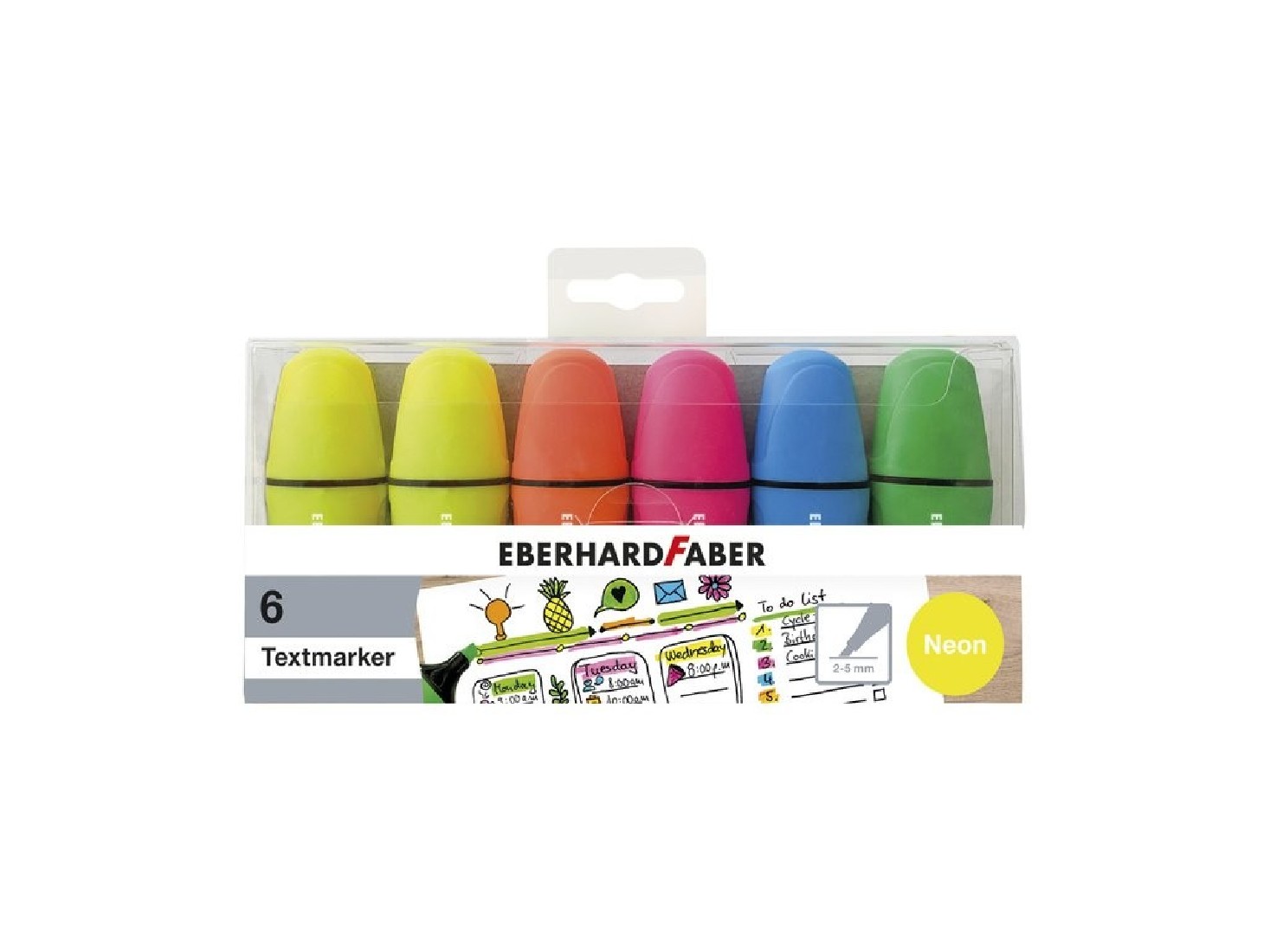Μαρκαδόροι Yπογράμμισης Neon Mini 6τμχ 551414 Eberhard Faber