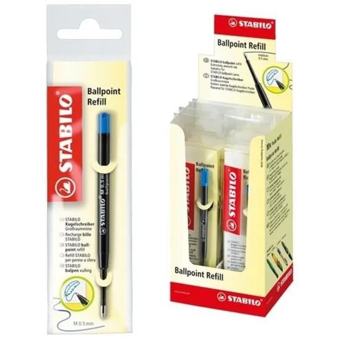 Ανταλλακτικό Stabilo Ball (τύπου parker)M Μπλε  2/041-02